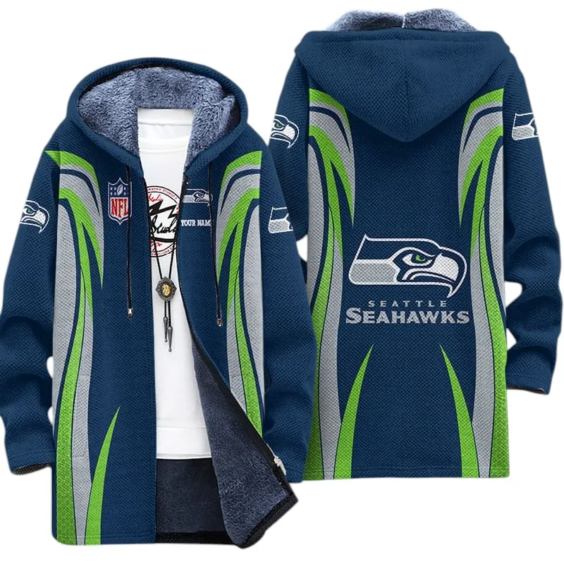Emerald Fans Fleece Windbreaker Jacket, All-Season Fan Jacket NFL208013026727