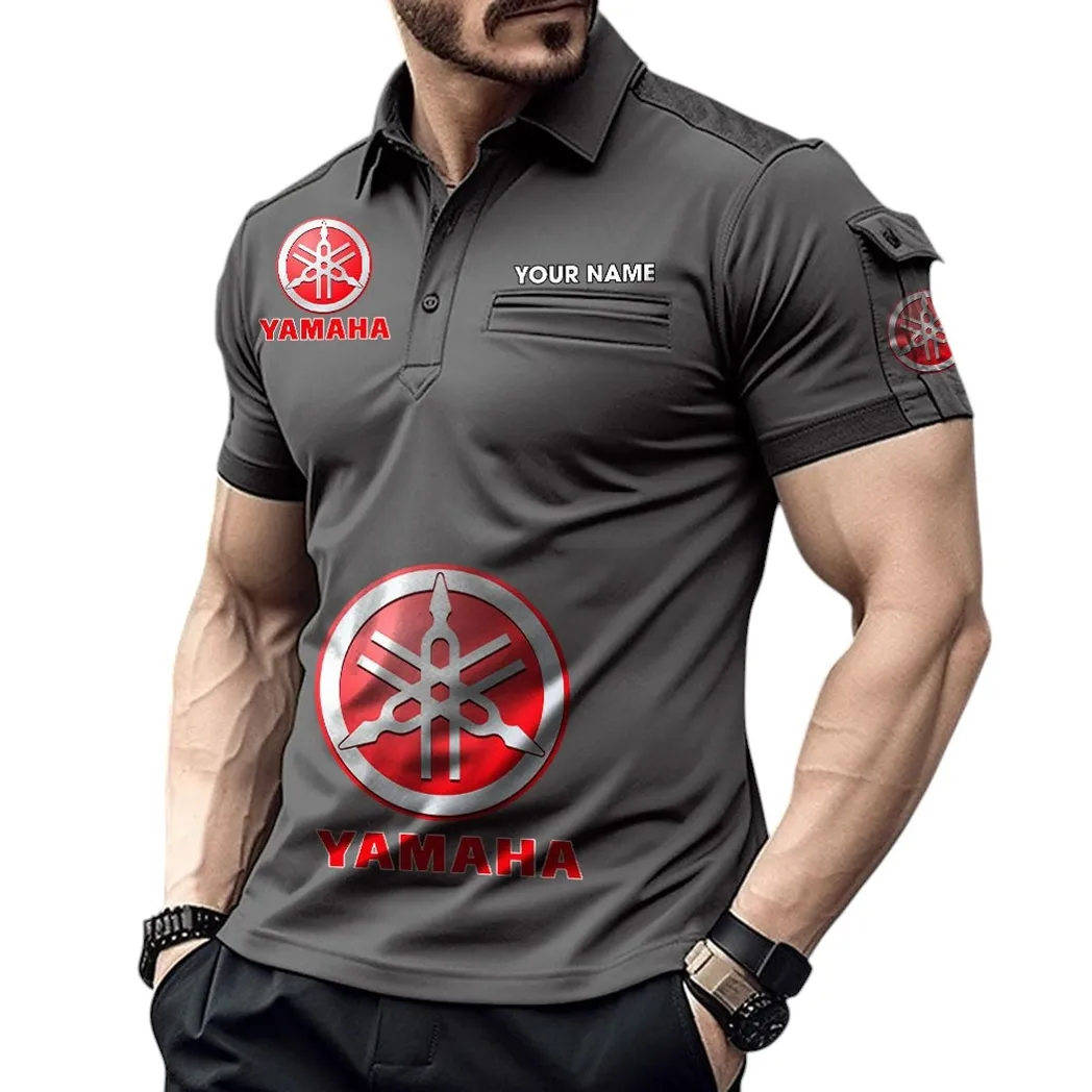 Road Motorcycle Pocket Polo Shirt, Street-Ready Polo Shirt CAR450 - Gray