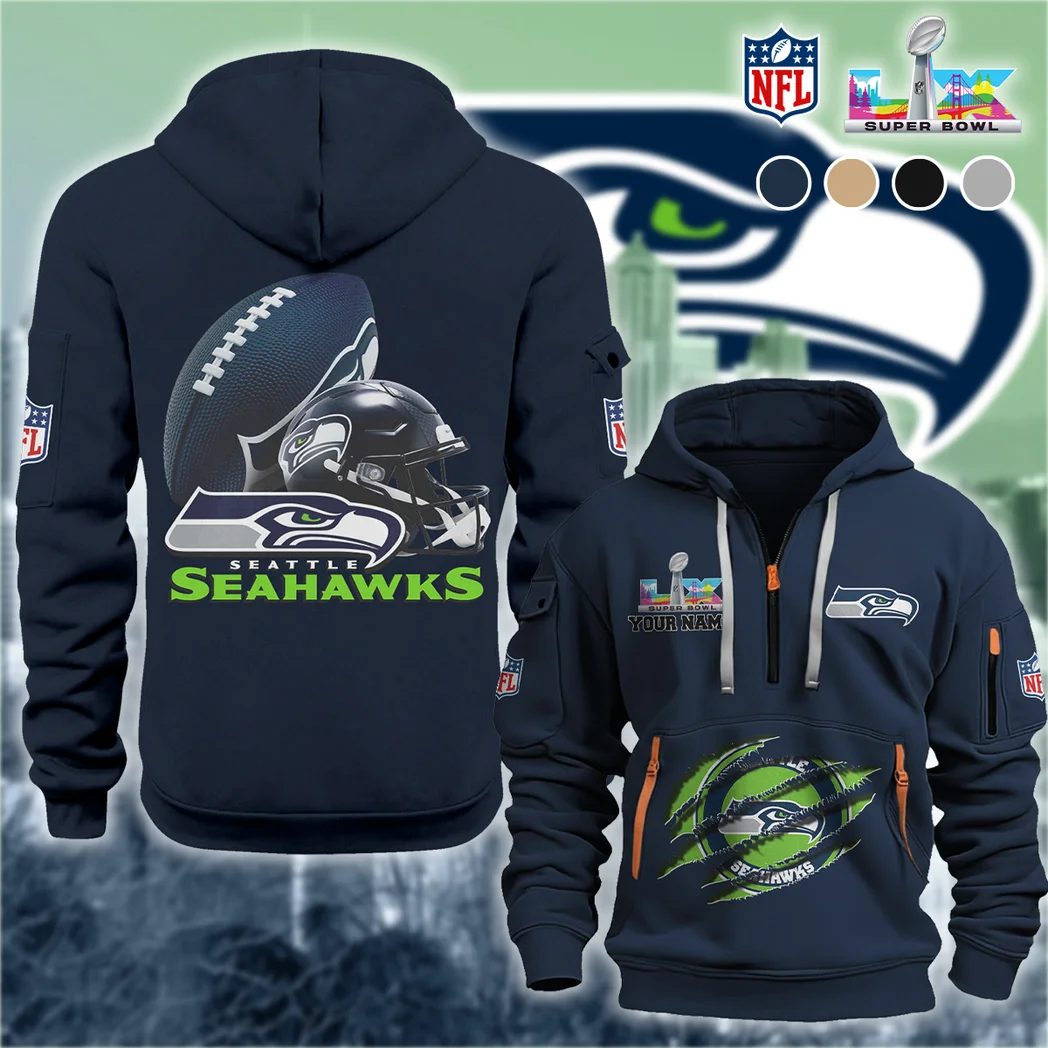 Midnight Command Hoodie Half Zipper, All Season Fan Layer HVN1482SS - Navy