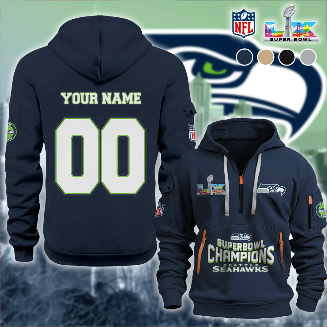 Fan Squad Hoodie Half Zipper, True Fan Comfort HVN1490SS