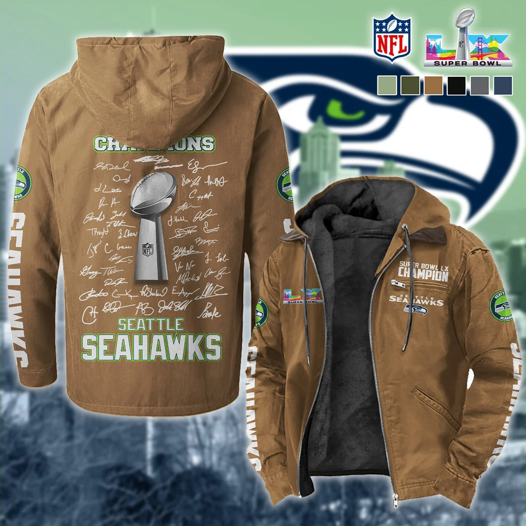 Puget Squad Flannel Hoodie, Warm Fan Flannel Hoodie HVN1496SS - Camel