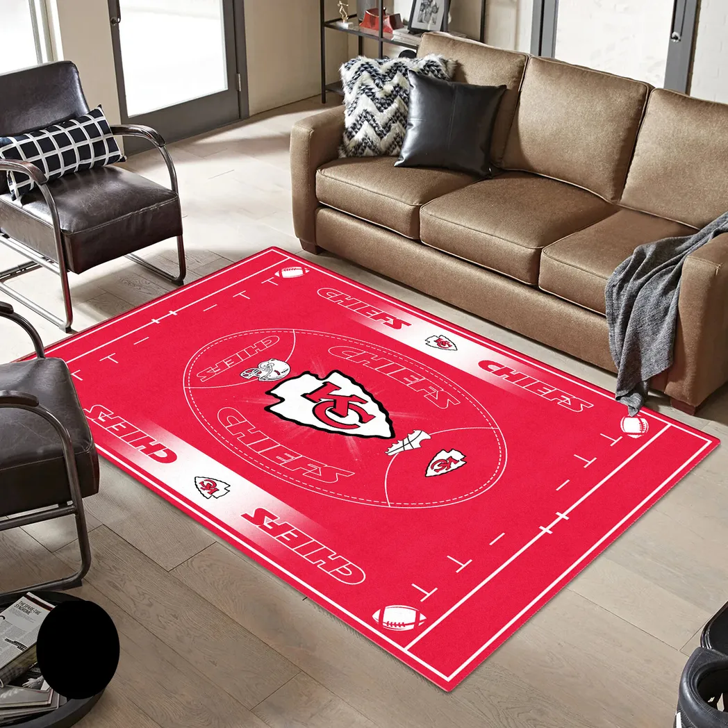 Midnight Rams Rug, Custom Sports Fan Rug NFL215020326501 - Image 2
