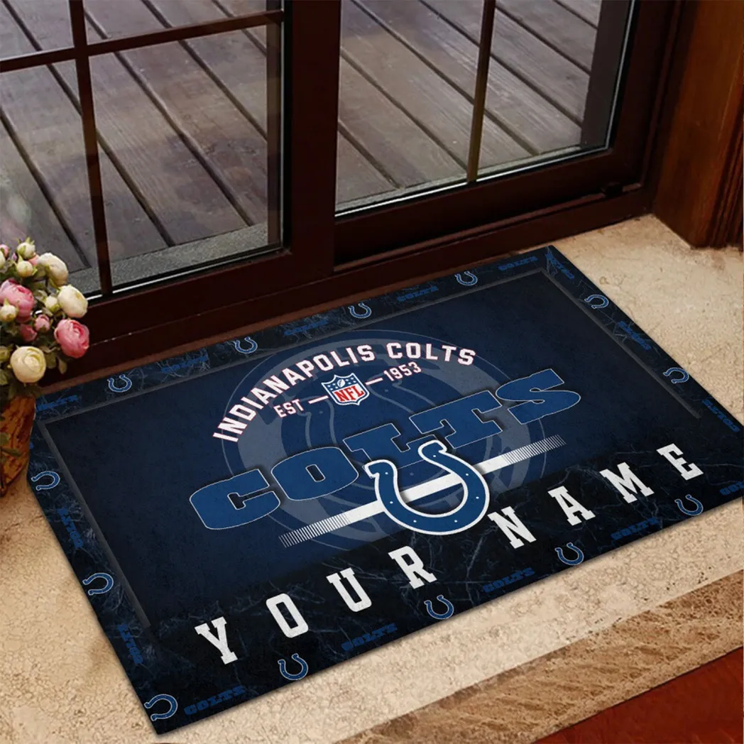 Football Colt Crew Doormat, Sport Fan Welcome Mat NFL217020326721