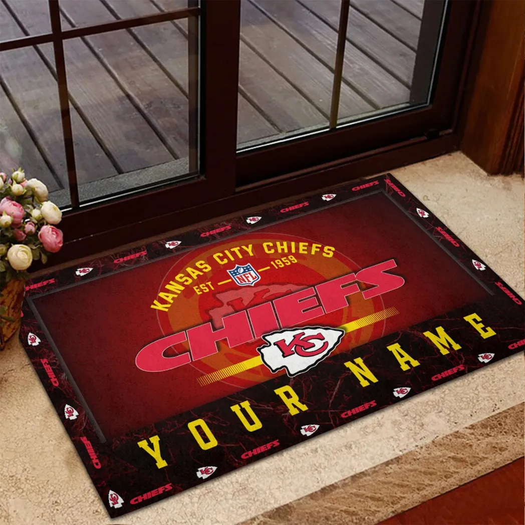 Red Spears Doormat, Custom Team Logo Doormat NFL217020326723