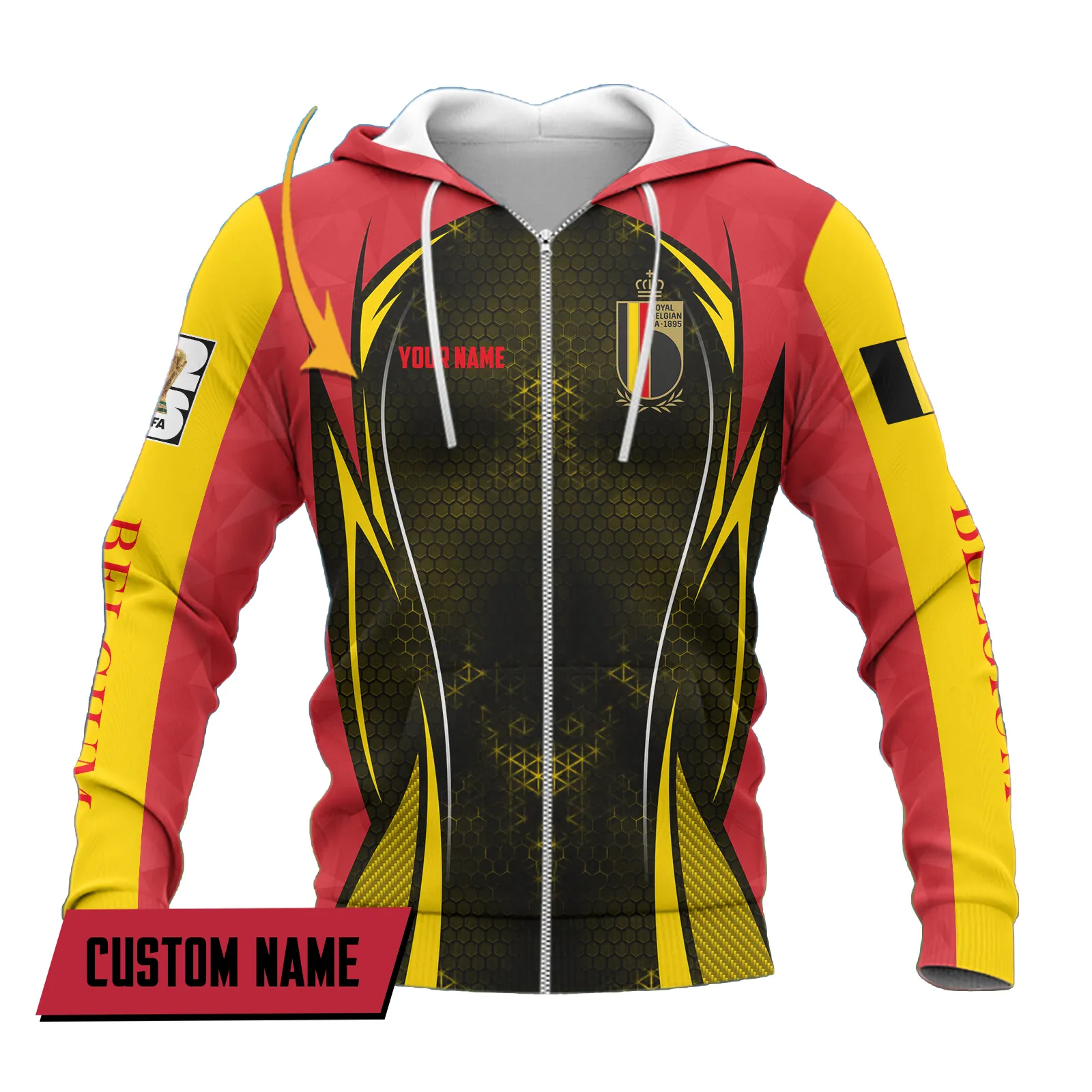 Triple Tone Zipper Hoodie, Performance Fan Hoodie FIFA07032026009