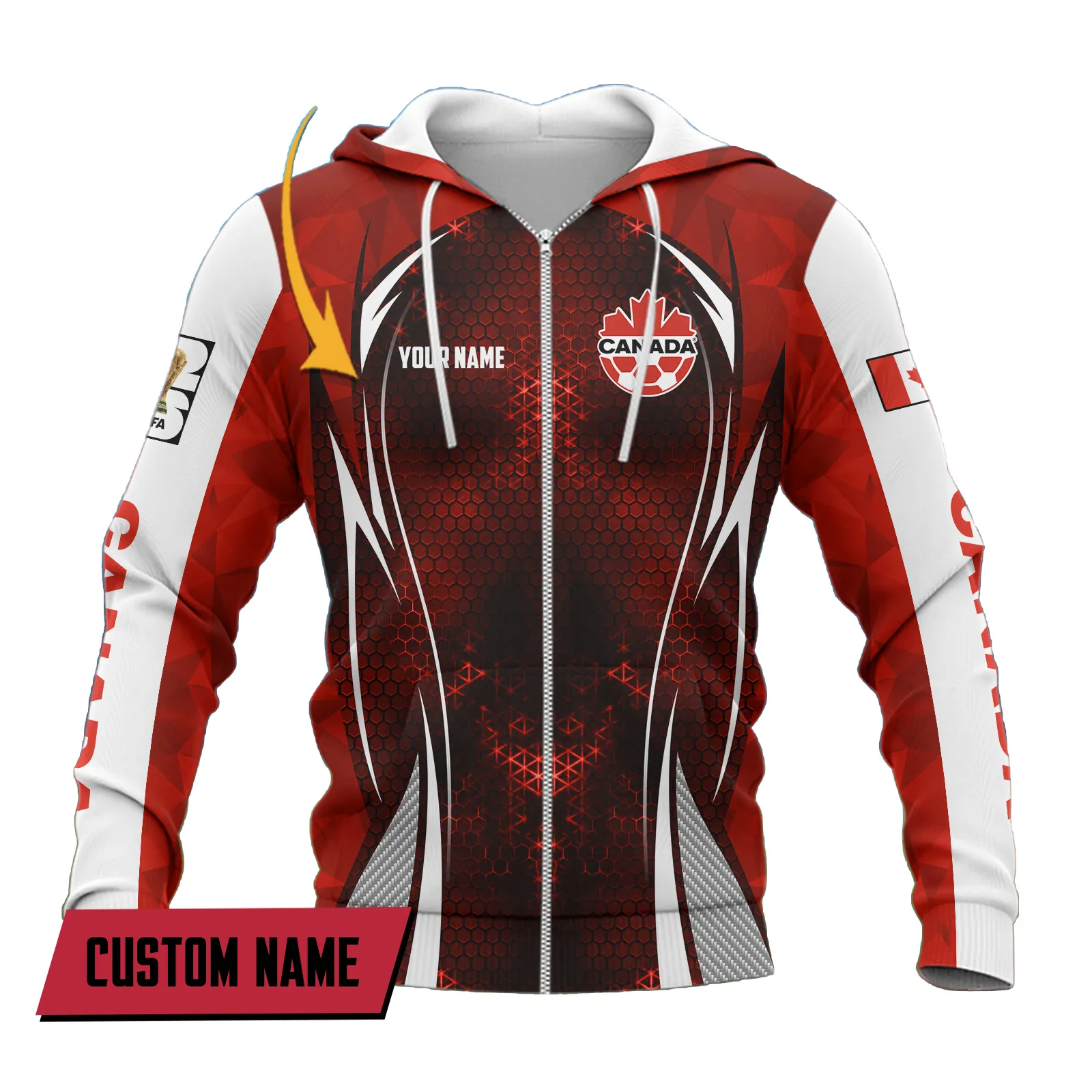 True Northline Zipper Hoodie, Classic Sport Full Zip Hoodie FIFA07032026019