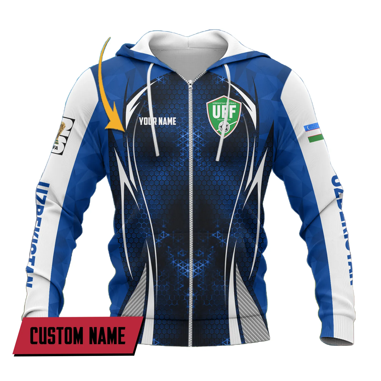 Sky Caravan Zipper Hoodie, Everyday Comfort Full Zip Hoodie FIFA07032026021