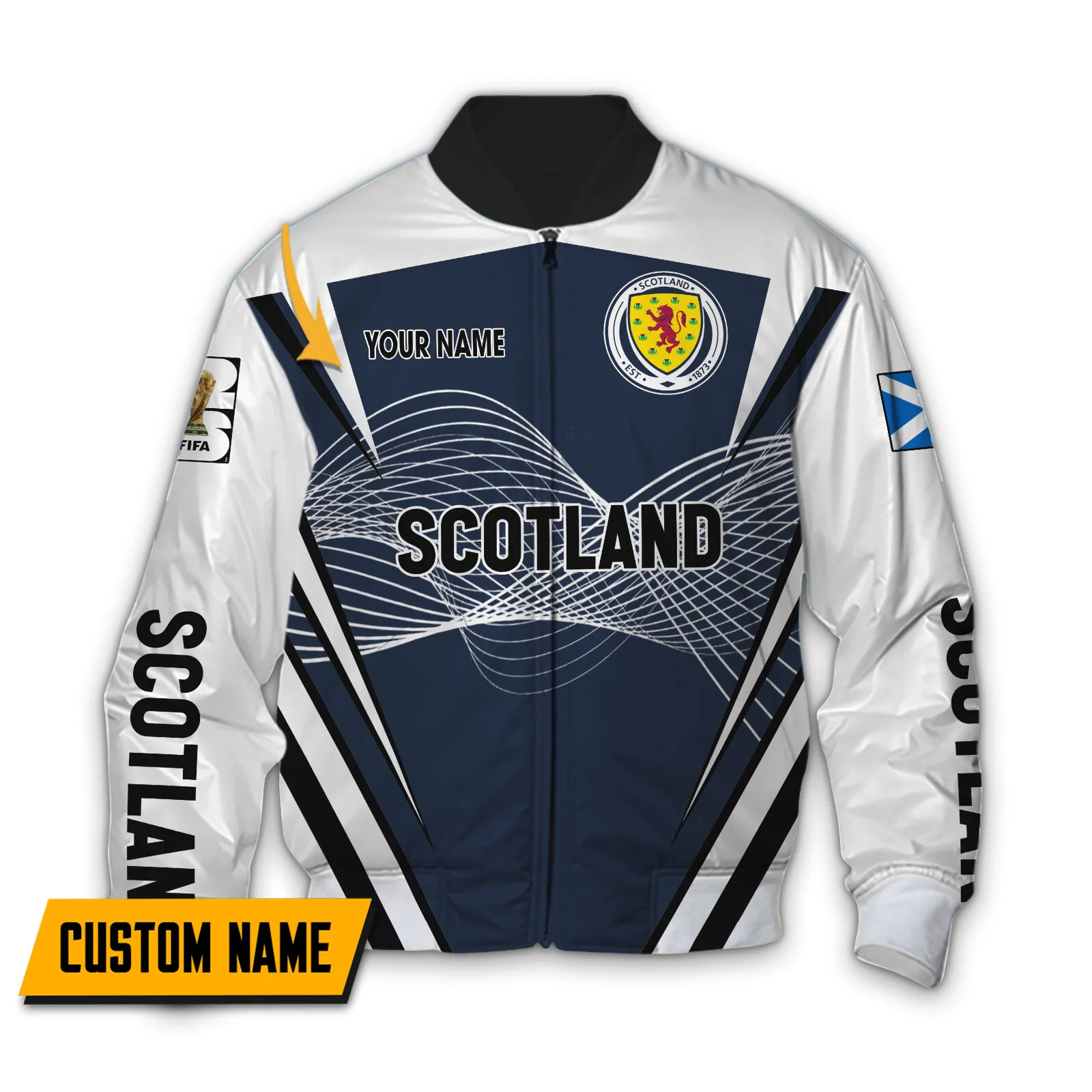 Caledon Spirit Bomber Jacket, Custom Fan Jacket for Men FIFA02033026006