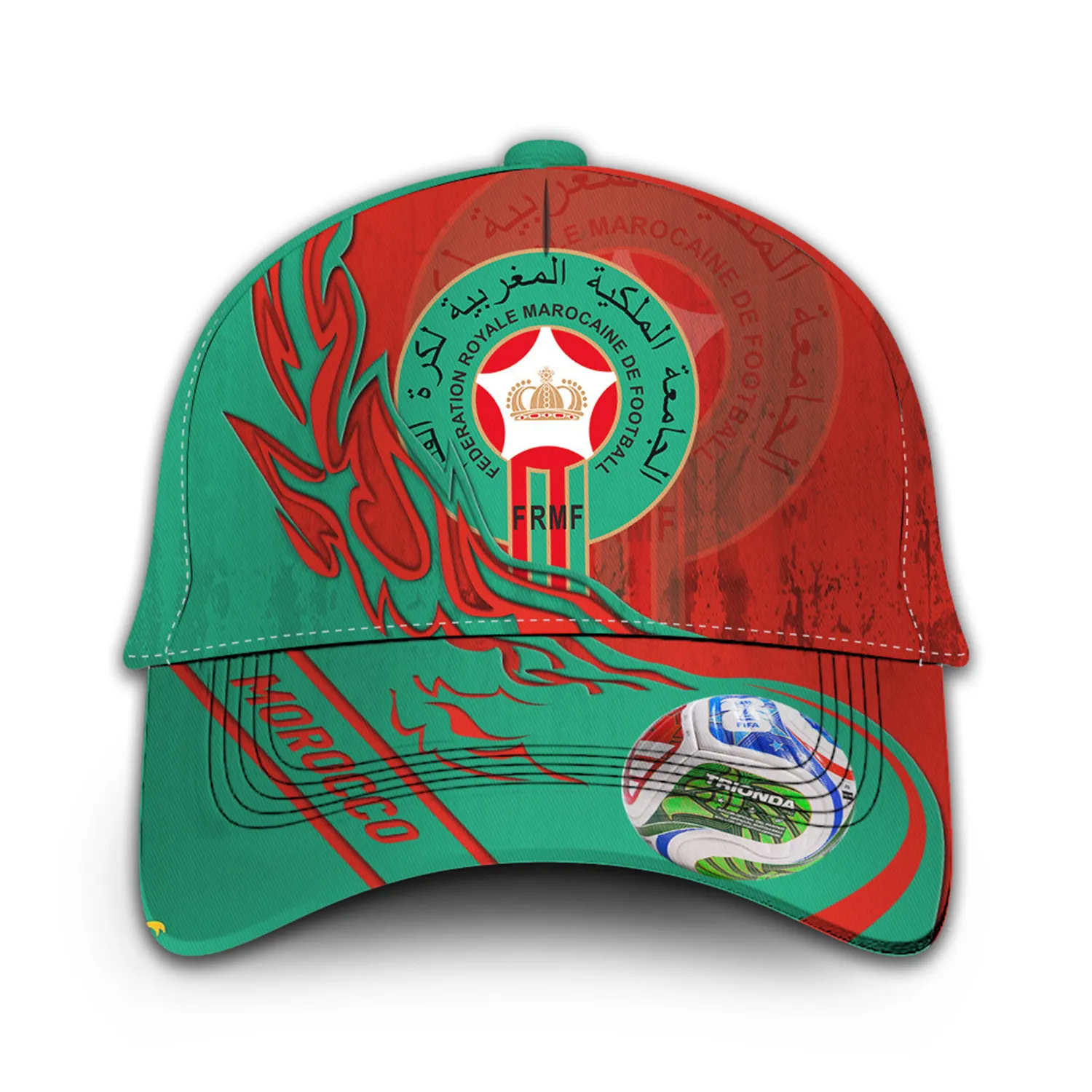 Red Starline Classic Cap, Bold Look Fan Pride FIFA03040126036