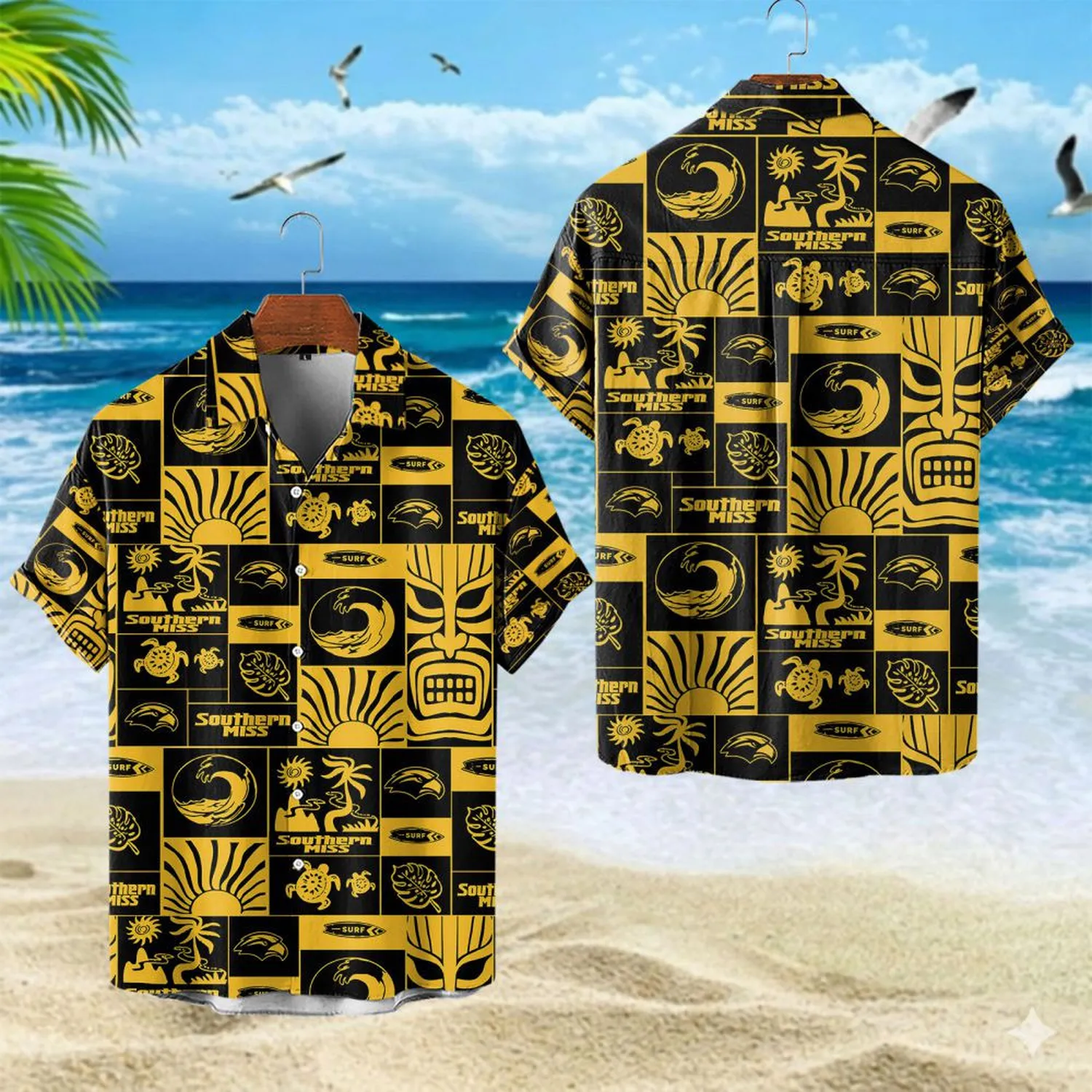 Skycrest Flight Hawaiian Shirt, Bold Spirit Button Shirt NCAA13042326576