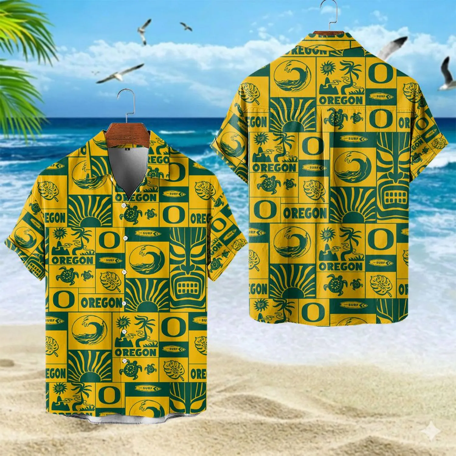Coastline Rush Hawaiian Shirt, Classic Fan Button Shirt NCAA13042326578