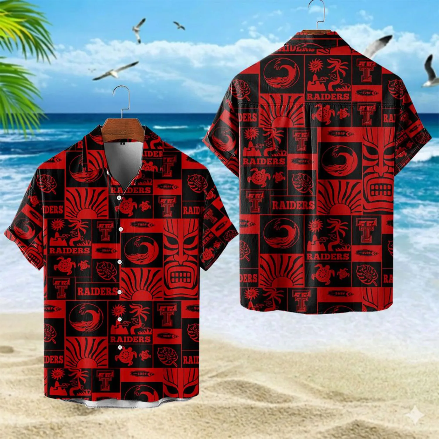 Freedom Line Hawaiian Shirt, Summer Spirit Button Shirt NCAA13042326586