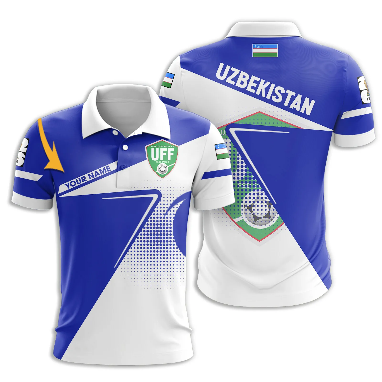 Blue Dome Polo Shirt, Casual Sport Fan Polo FIFA11041026840