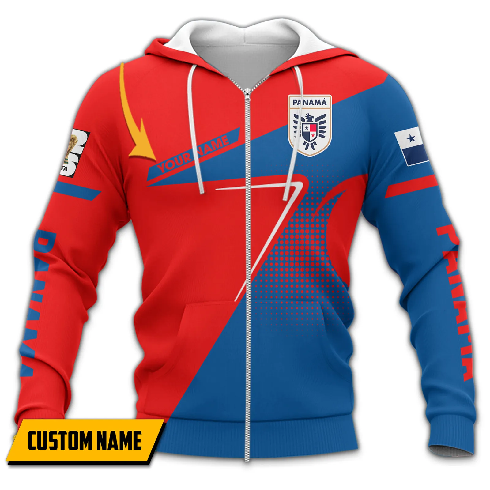 Coastal Span Zipper Hoodie, Lightweight Game-Day Hoodie FIFA11041026827