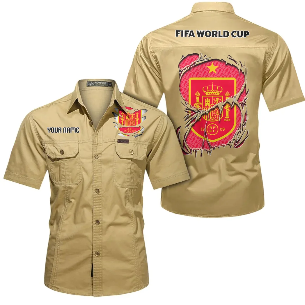 Ember Tempo Short Sleeved Shirt, Lightweight Everyday Sports Shirt HVN1605SP - Khaki