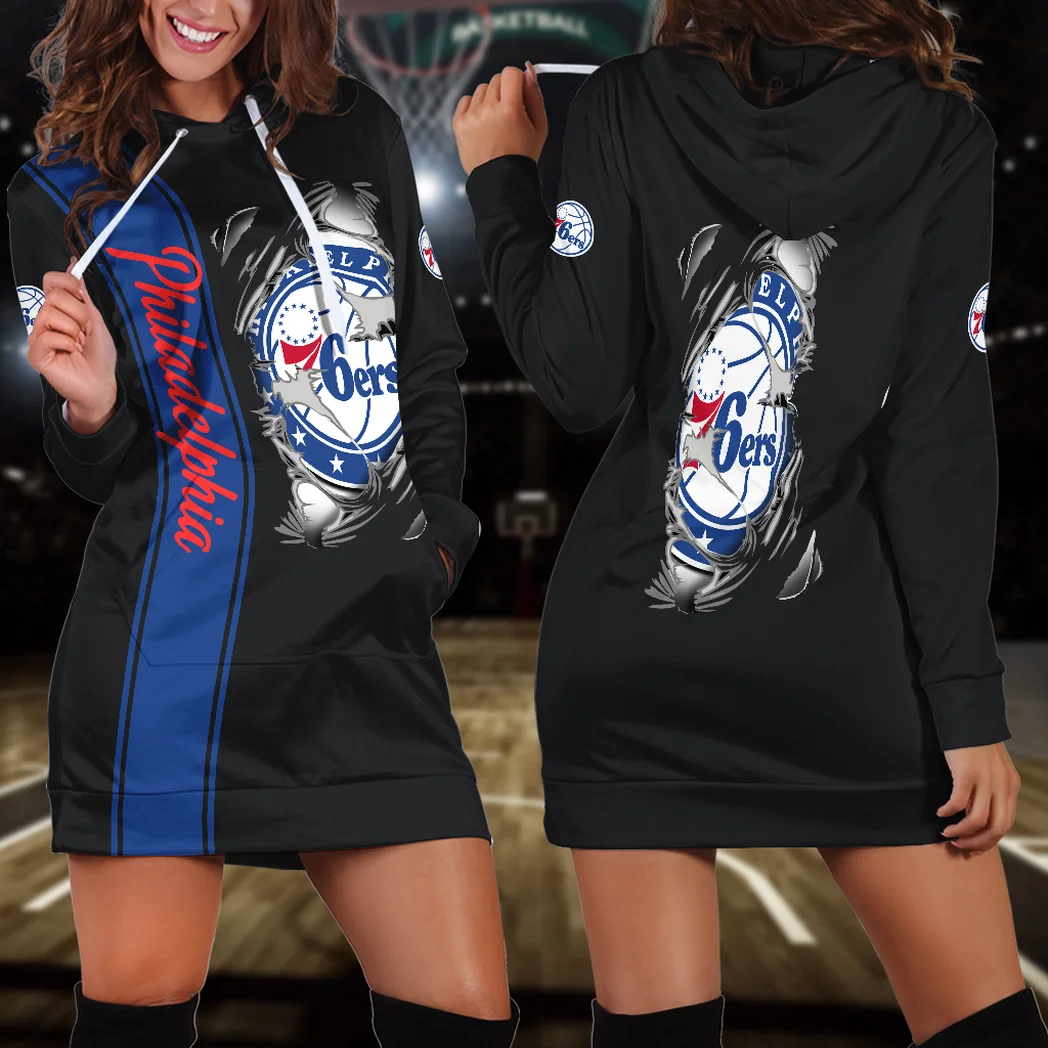 Fan Resolve Hoodie Dress, Ultra-Soft Women's Hoodie Dress HVN1579PH