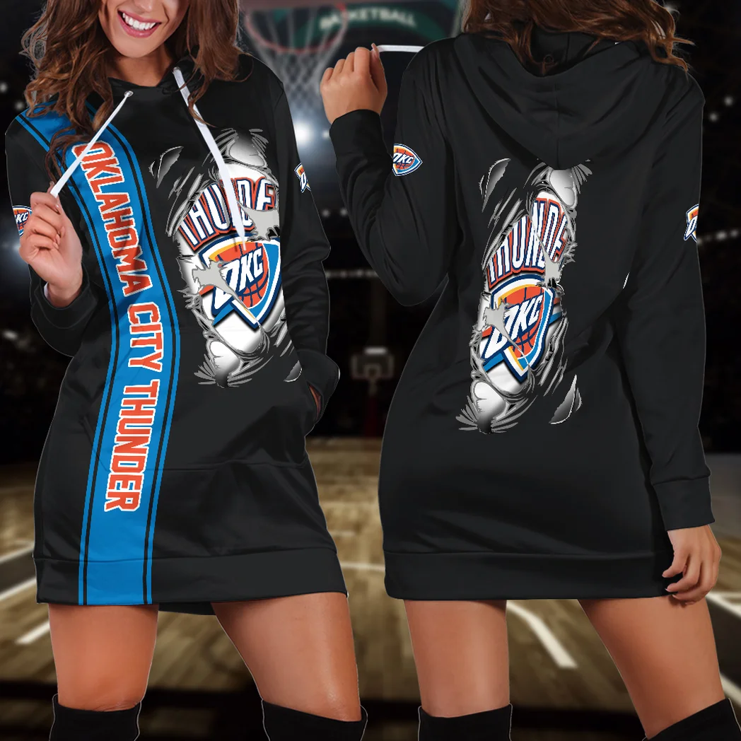 Fan Voltage Hoodie Dress, Tailgate Hoodie Dress Women HVN1579OCT