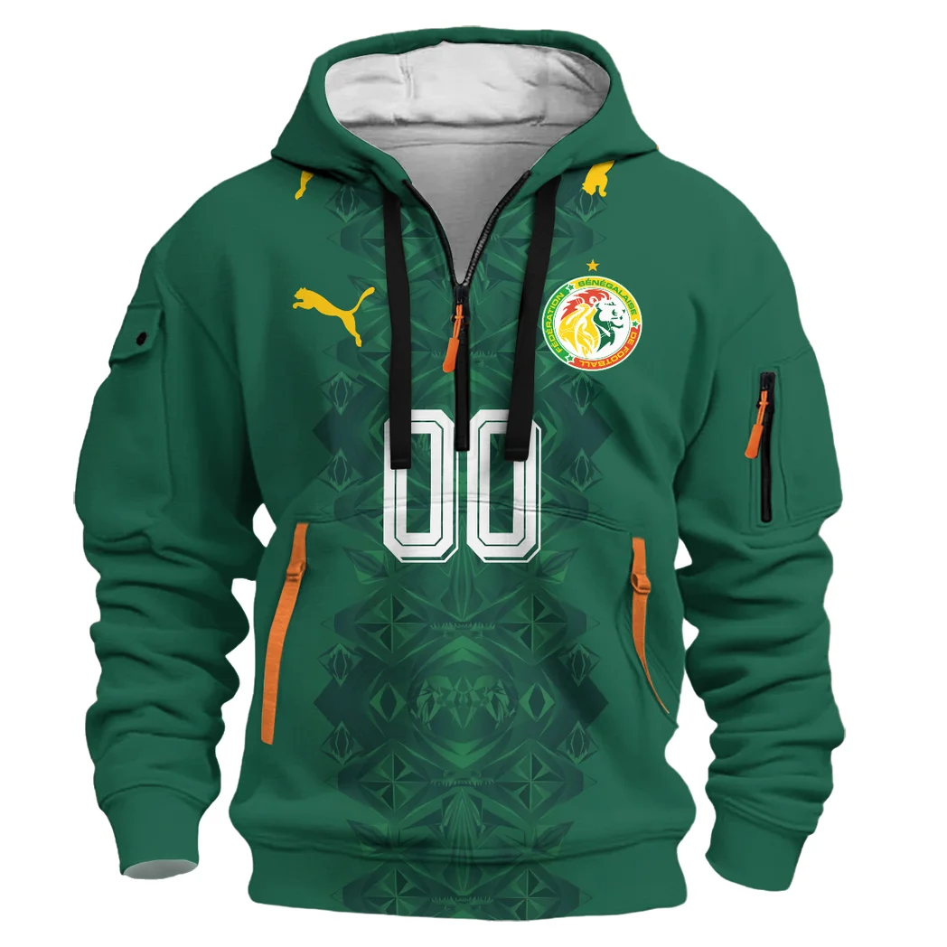 Field Horizon Hoodie Half Zip 3D, Bold Fan Hoodie HVN1581SE
