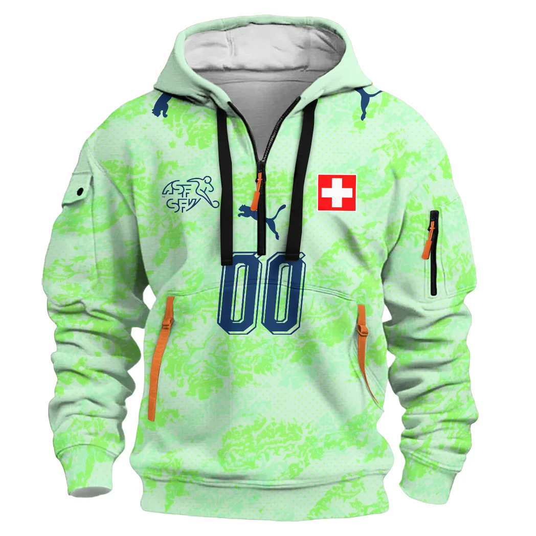 Glacier Flow Hoodie Half Zip 3D, Game Ready Half-Zip Hoodie HVN1581SW