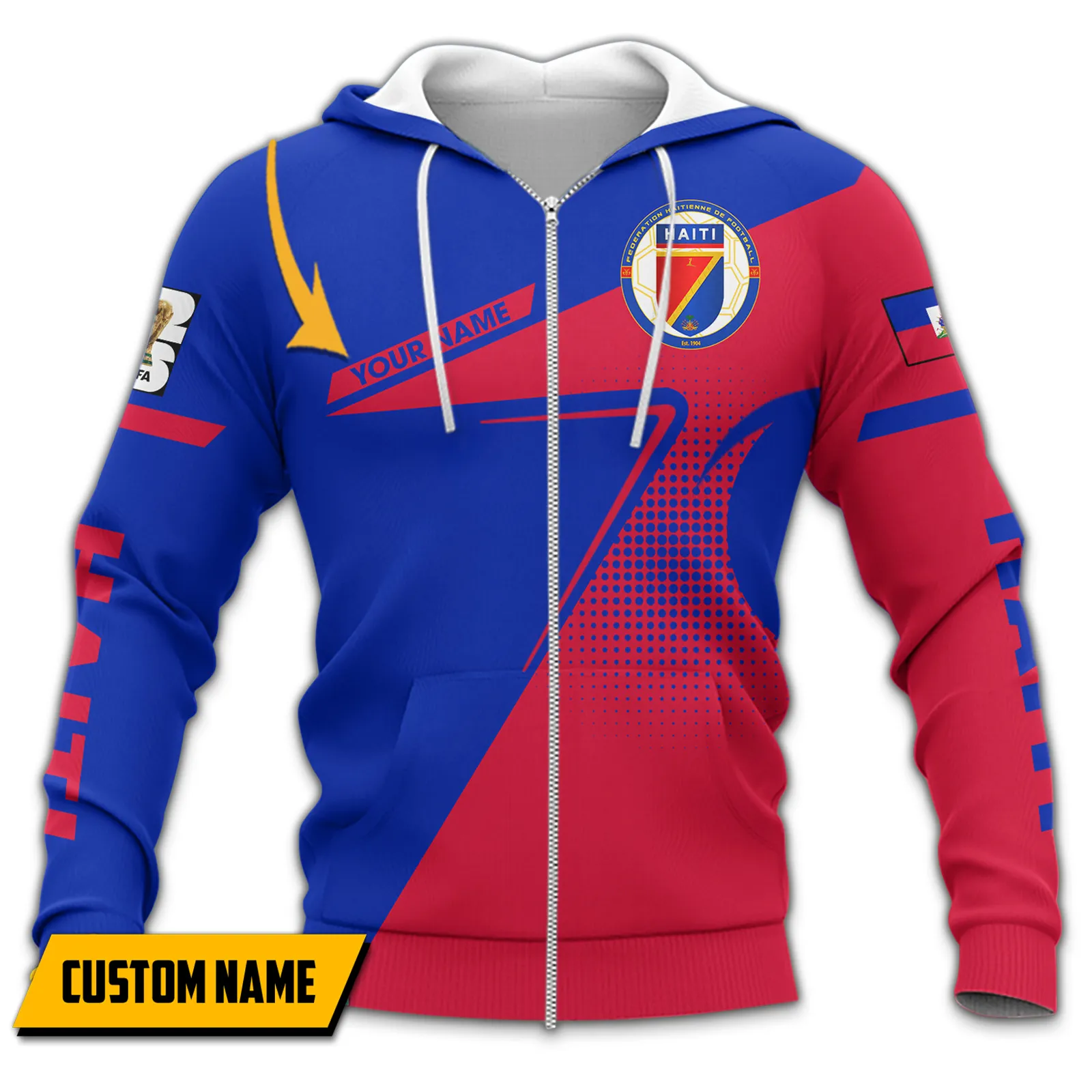 Island Tempo Zipper Hoodie, Limited Edition Fan Hoodie FIFA11041026843