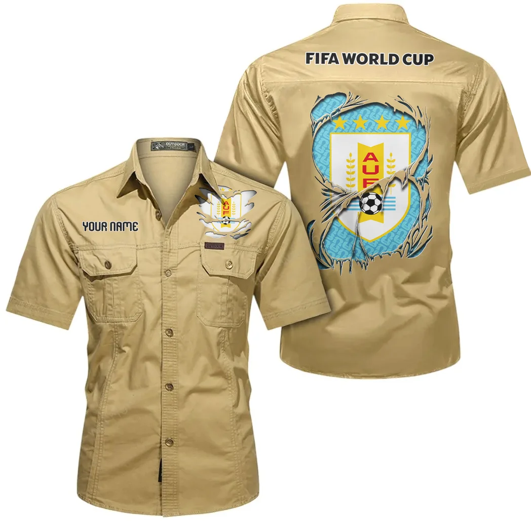 Light Horizon Short Sleeved Shirt, Casual Sports Style Shirt HVN1605UR - Khaki