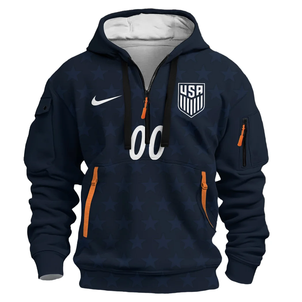 Power Frame Hoodie Half Zip 3D, Classic Sport Half-Zip Hoodie HVN1581US