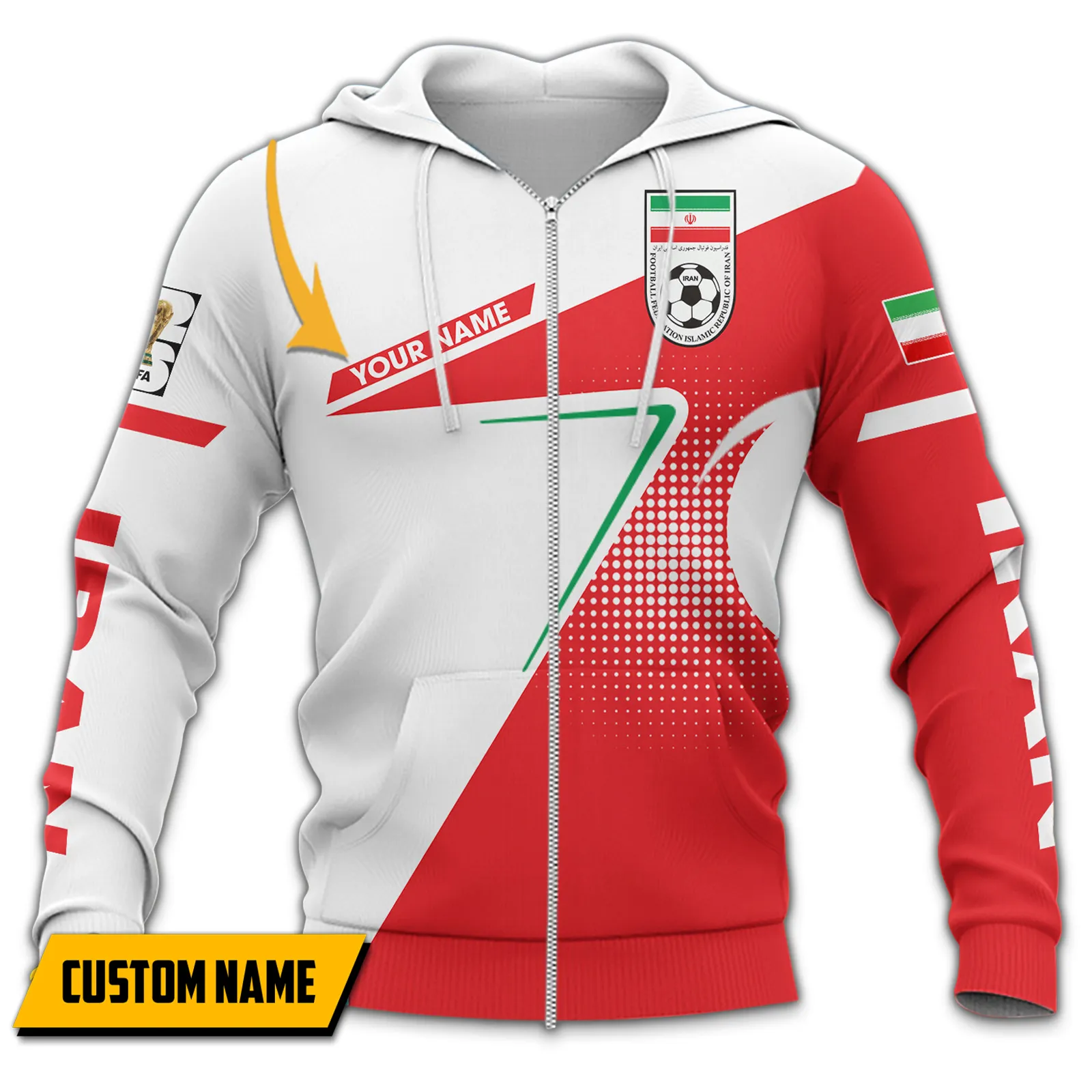 Royal Flow Zipper Hoodie, Performance Fan Hoodie FIFA11041026836