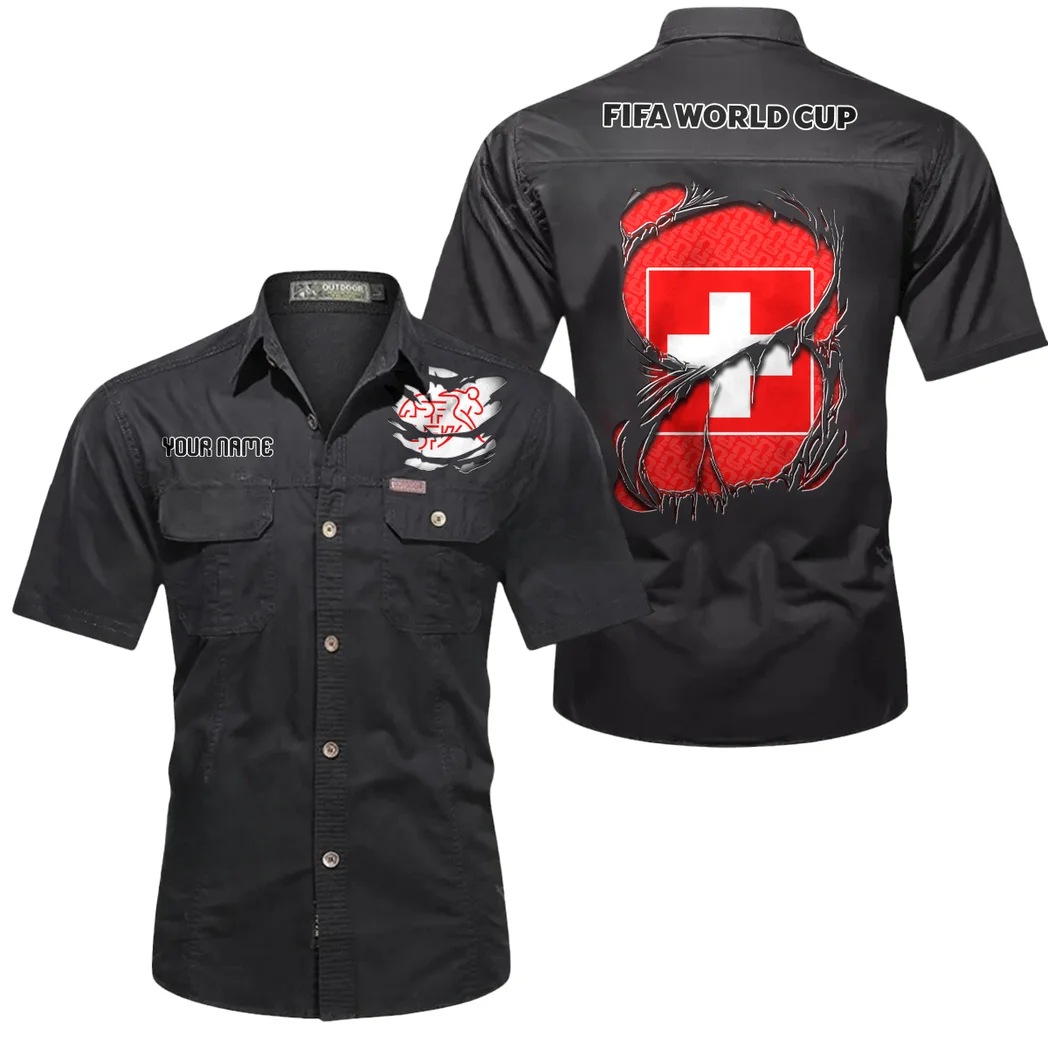 Snowline Pulse Short Sleeved Shirt, Football Fan Cotton Shirt HVN1605SW - Black