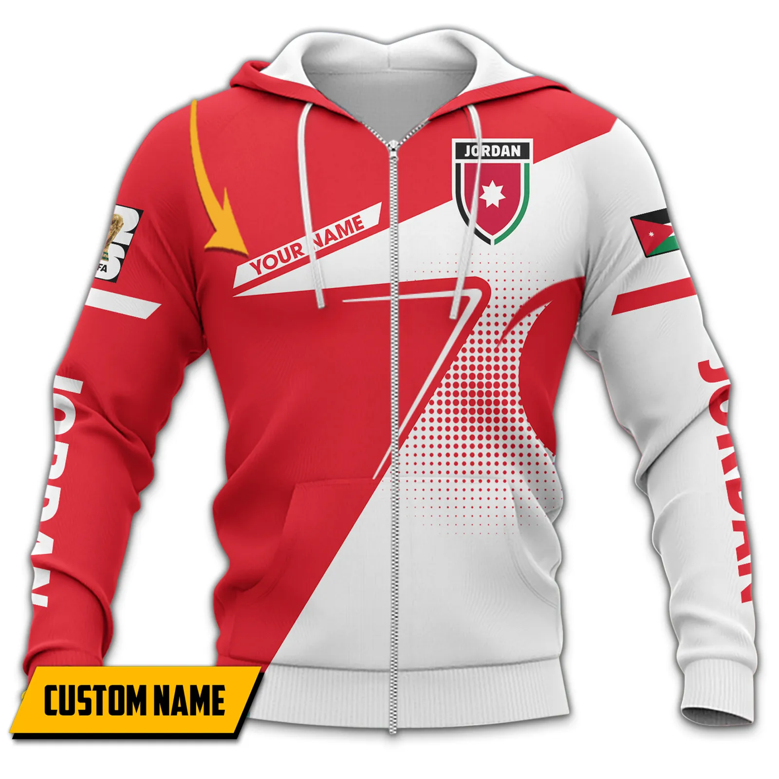 True Desert Zipper Hoodie, Ultra-Soft Fan Hoodie FIFA11041026842